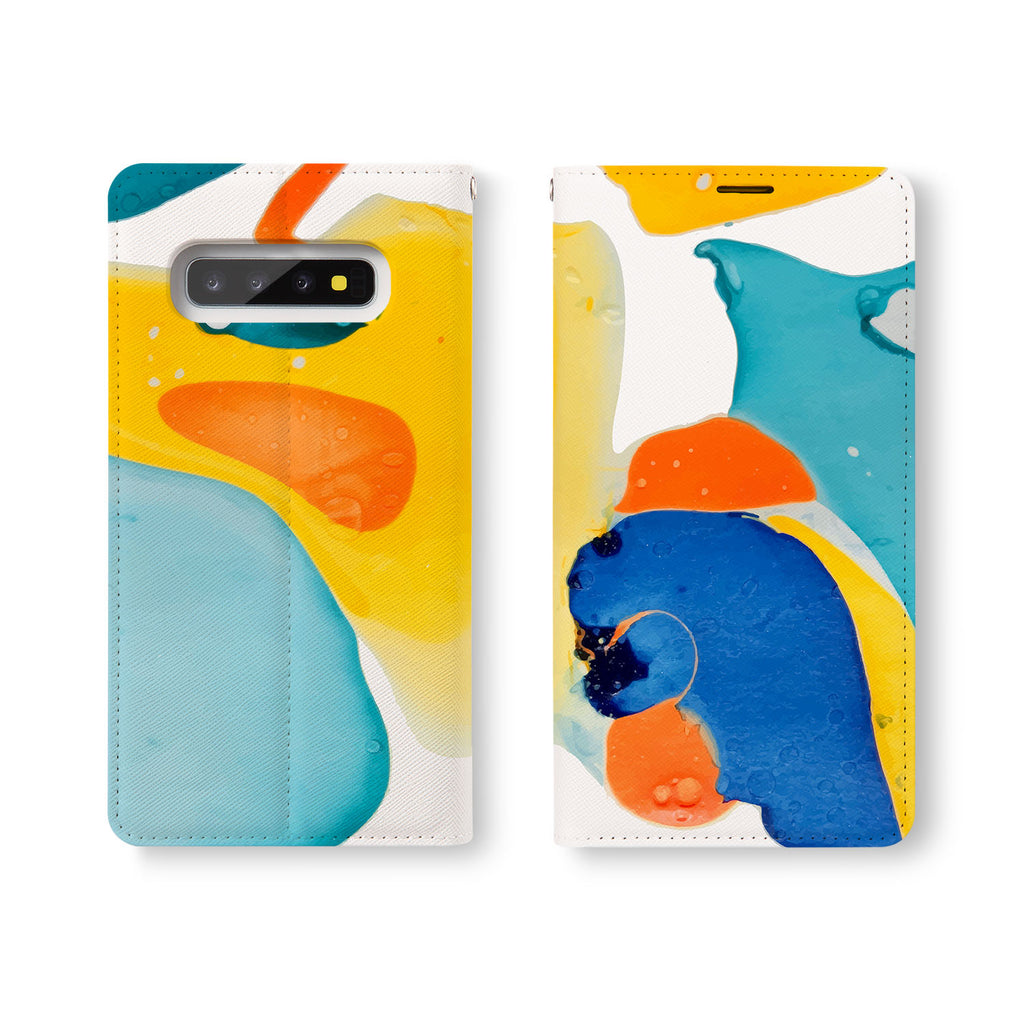 Personalized Samsung Galaxy Wallet Case with AbstractWatercolor desig marries a wallet with an Samsung case, combining two of your must-have items into one brilliant design Wallet Case. 