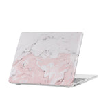 personalized microsoft laptop case features a lightweight two-piece design and Pink Marble print