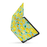 personalized iPad case with pencil holder and Fruit design