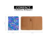 compact size of personalized RFID blocking passport travel wallet with 90 Patterns design
