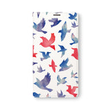 Front Side of Personalized Samsung Galaxy Wallet Case with Bird design