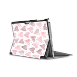 the back side of Personalized Microsoft Surface Pro and Go Case in Movie Stand View with Love design - swap