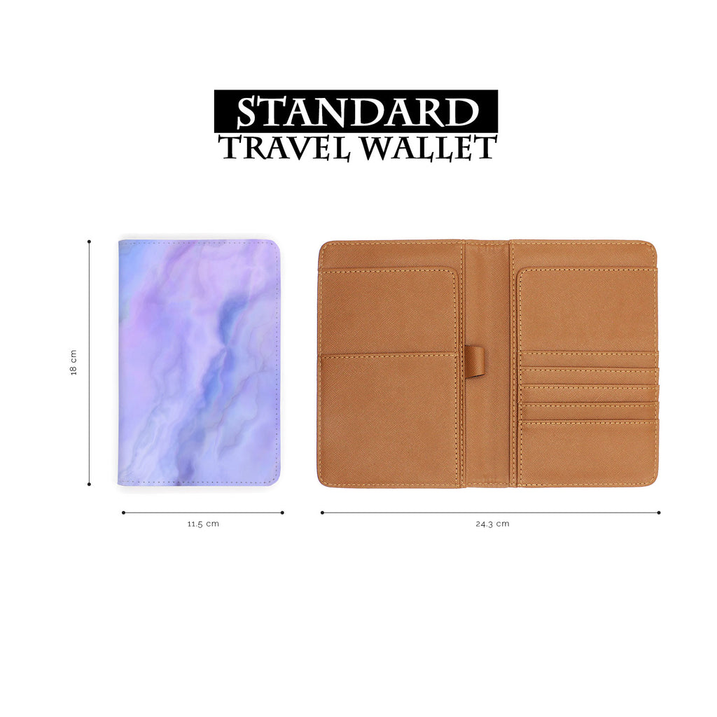 standard size of personalized RFID blocking passport travel wallet with Abstract Art design