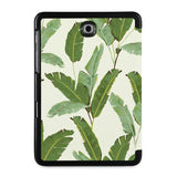 the back view of Personalized Samsung Galaxy Tab Case with Green Leaves design