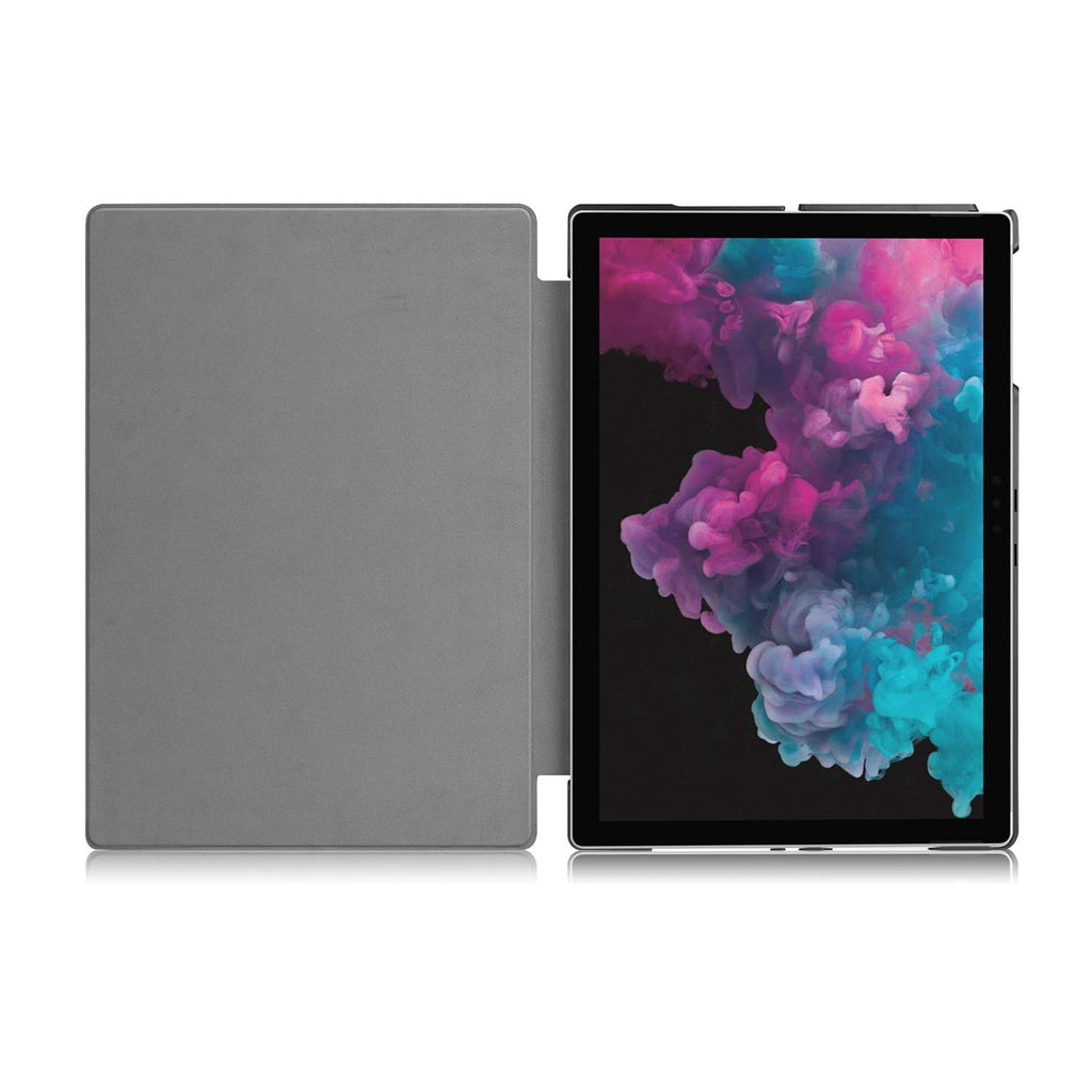 The open side of Personalized Microsoft Surface Pro and Go Case with Rainbow design