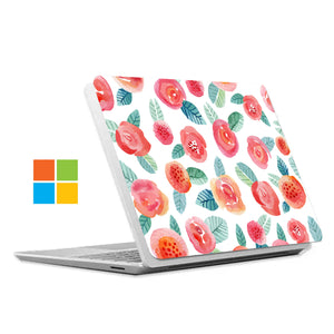 The #1 bestselling Personalized microsoft surface laptop Case with Rose design