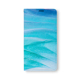 Front Side of Personalized Samsung Galaxy Wallet Case with AbstractPainting2 design