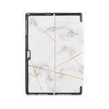 the back side of Personalized Microsoft Surface Pro and Go Case with Marble 2020 design