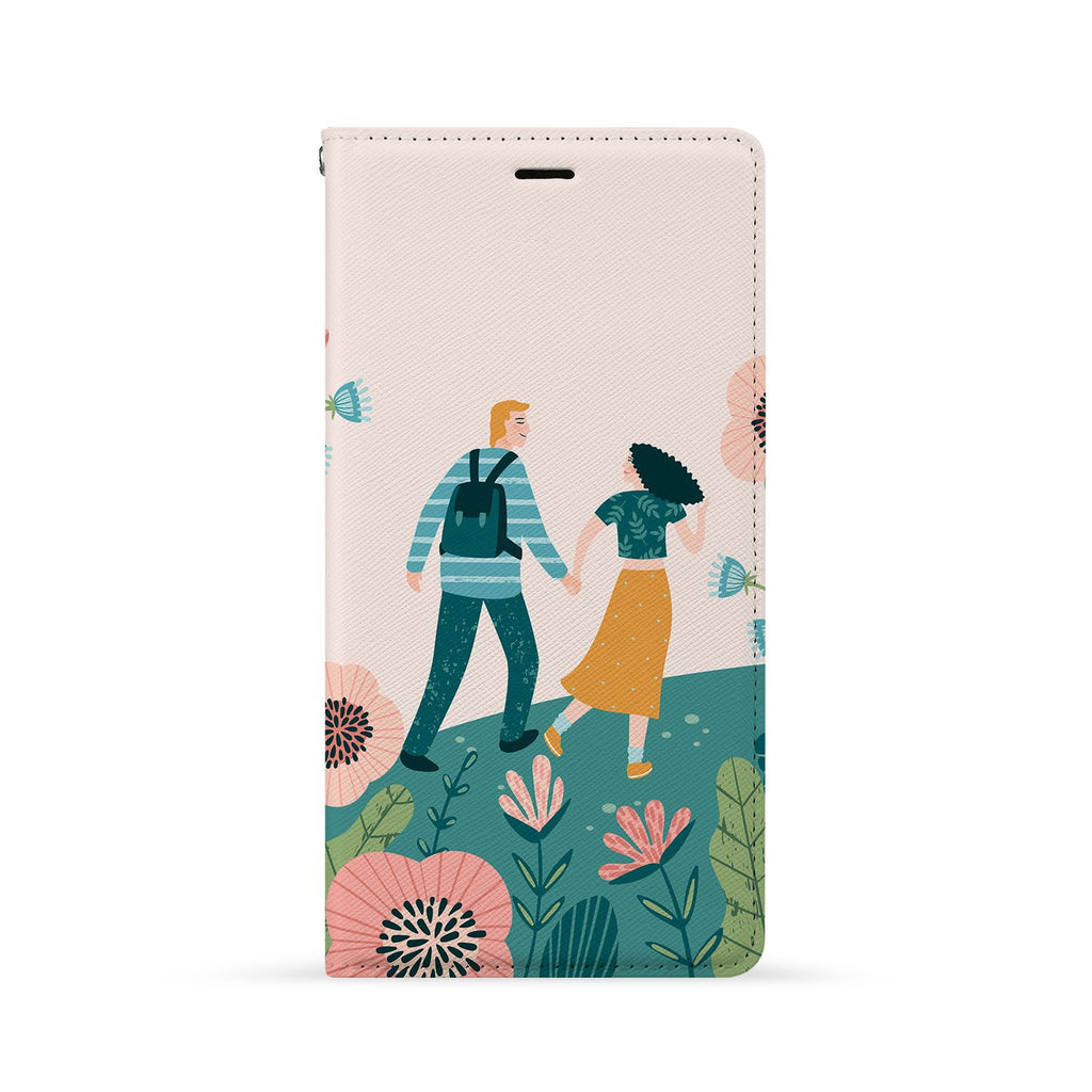 Front Side of Personalized Huawei Wallet Case with Love You Forever design