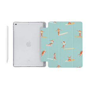 iPad SeeThru Casd with Summer Design Fully compatible with the Apple Pencil
