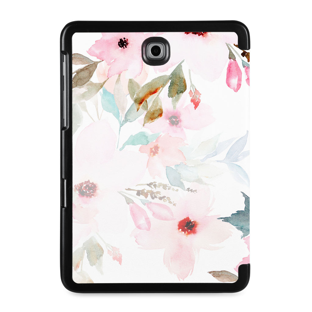 the back view of Personalized Samsung Galaxy Tab Case with Flamingo design