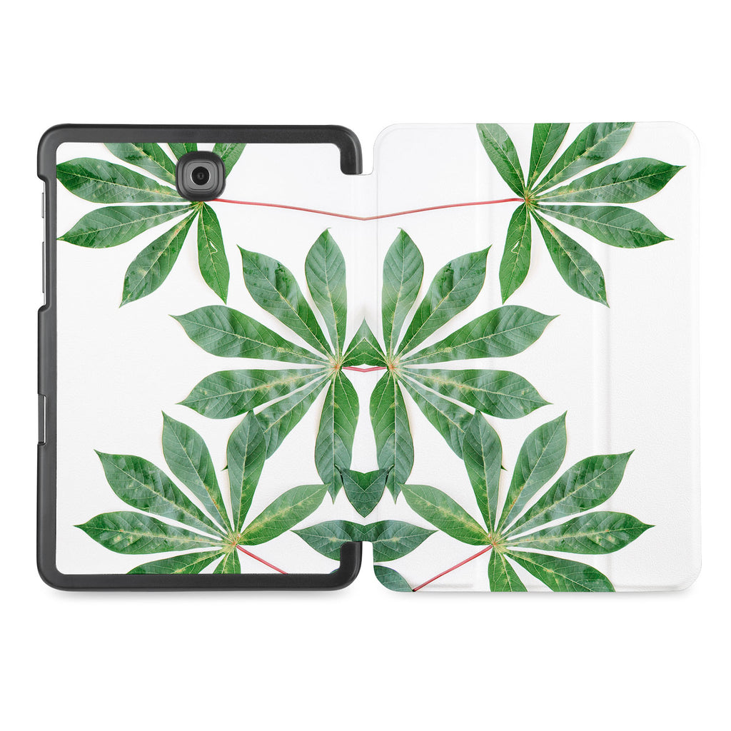 the whole printed area of Personalized Samsung Galaxy Tab Case with Flat Flower design
