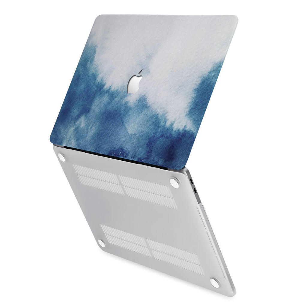 hardshell case with Abstract Ink Painting design has rubberized feet that keeps your MacBook from sliding on smooth surfaces