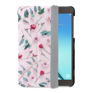 auto on off function of Personalized Samsung Galaxy Tab Case with Flat Flower 2 design - swap