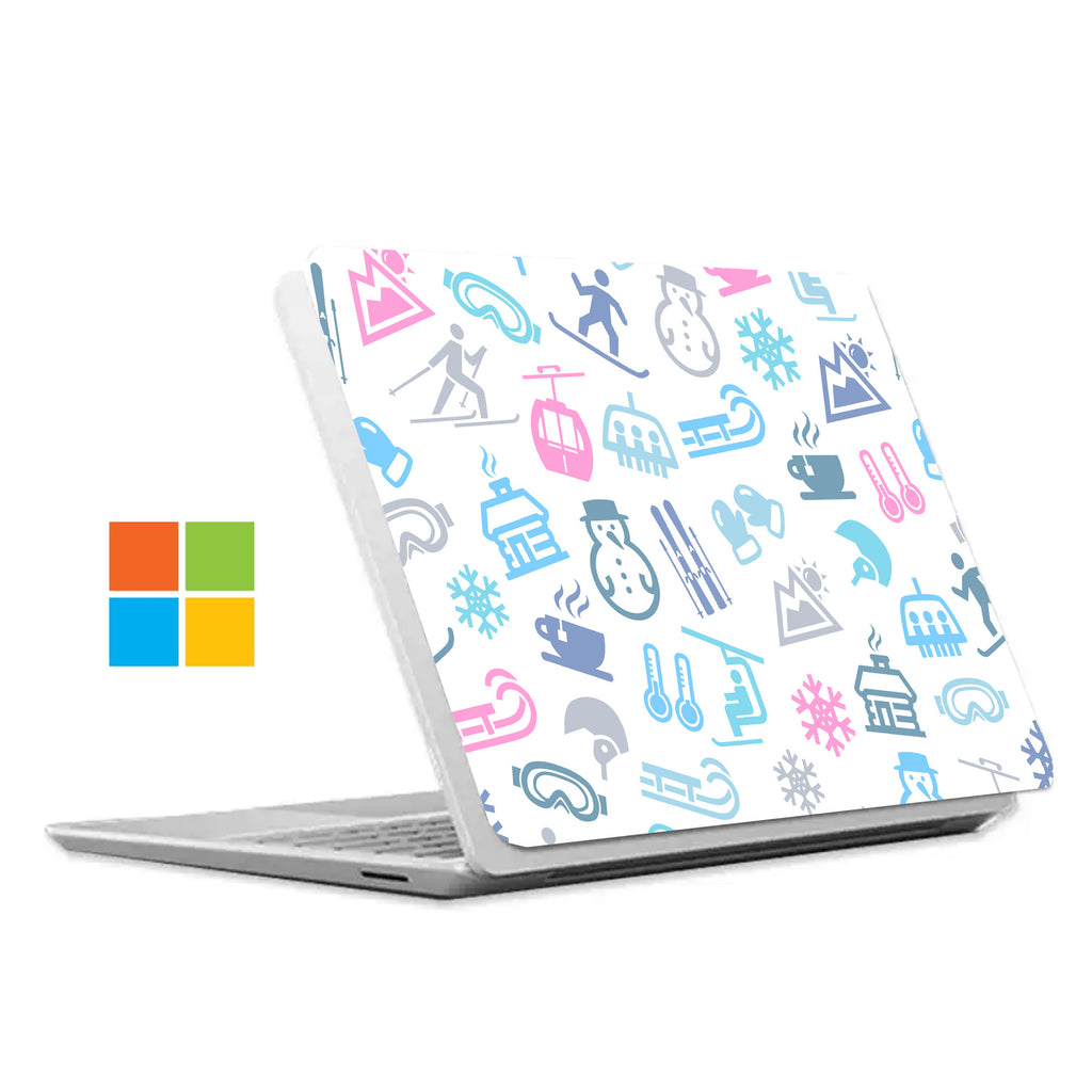 The #1 bestselling Personalized microsoft surface laptop Case with Winter design