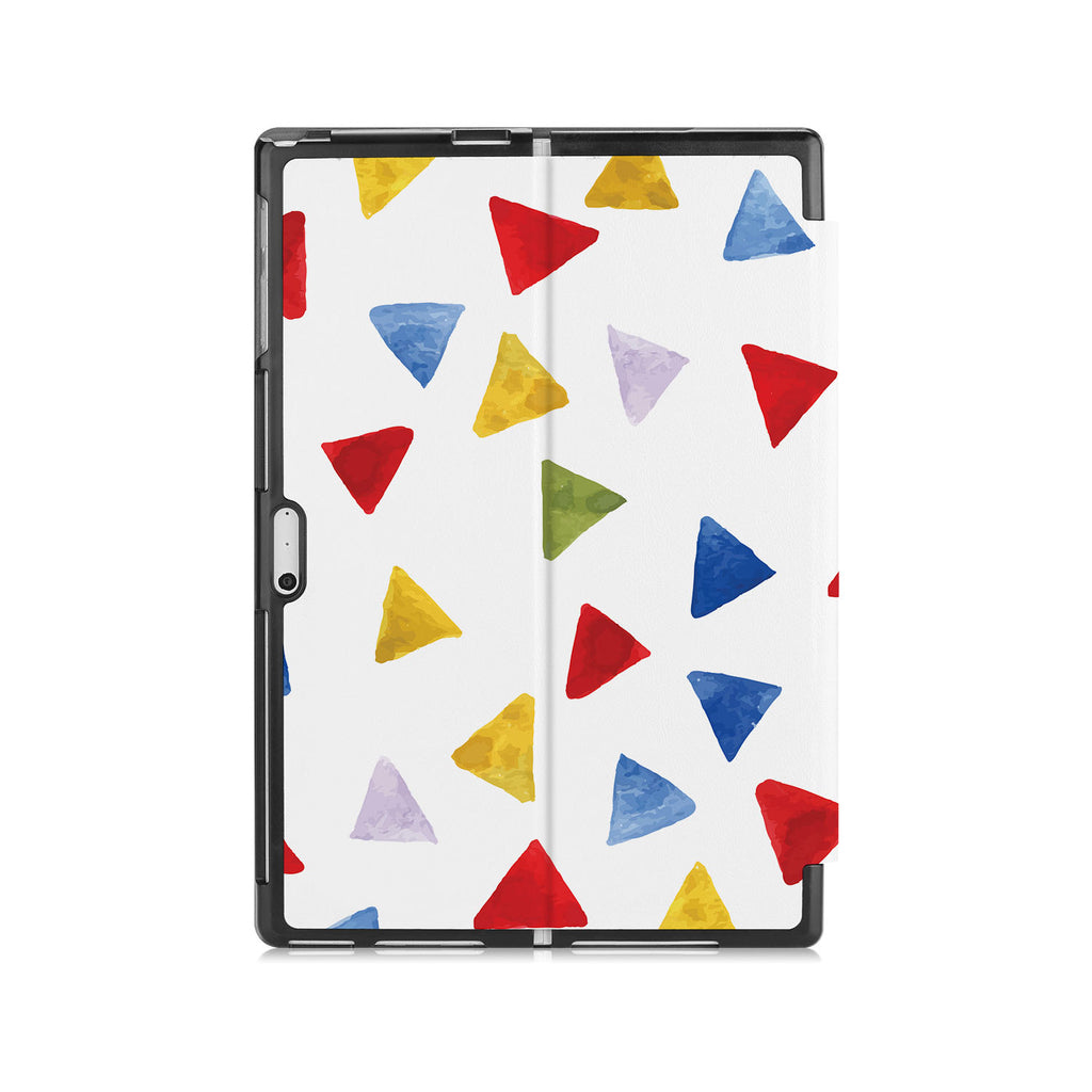the back side of Personalized Microsoft Surface Pro and Go Case with Geometry Pattern design