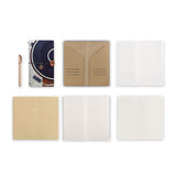 midori style traveler's notebook with Retro Vintage design, refills and accessories
