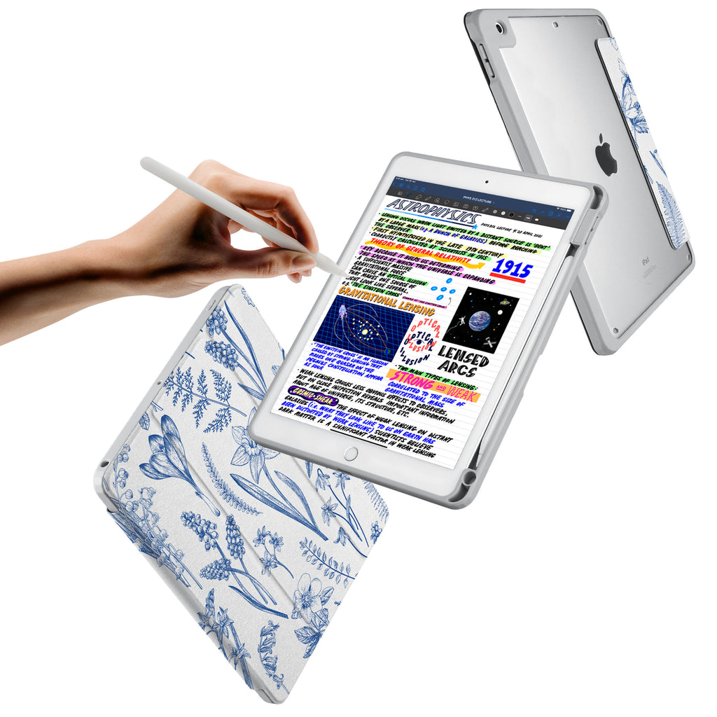 Vista Case iPad Premium Case with Flower Design has trifold folio style designed for best tablet protection with the Magnetic flap to keep the folio closed.