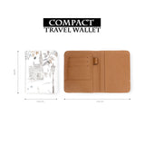 compact size of personalized RFID blocking passport travel wallet with Love So Beautiful design