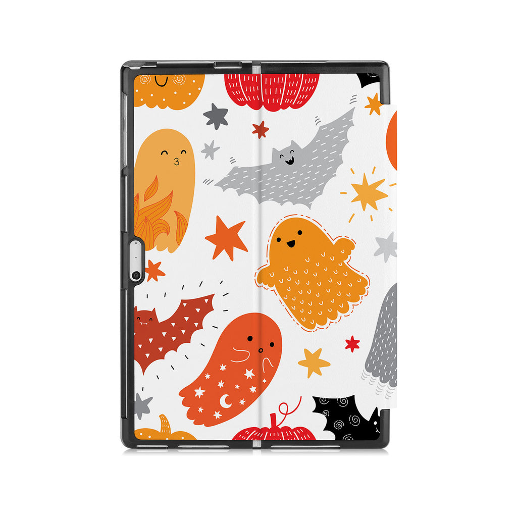 the back side of Personalized Microsoft Surface Pro and Go Case with Halloween design