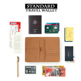 how to use standard size personalized RFID blocking passport travel wallet with Christmas Coming design