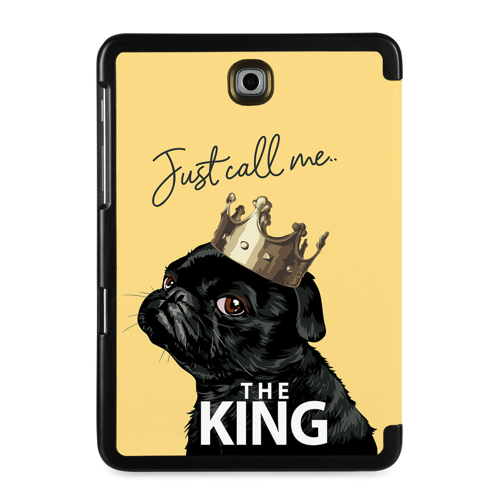 the back view of Personalized Samsung Galaxy Tab Case with Dog Fun design