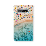 Back Side of Personalized Samsung Galaxy Wallet Case with Ocean design - swap