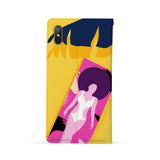 Back Side of Personalized iPhone Wallet Case with Hello Summer design - swap