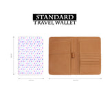 standard size of personalized RFID blocking passport travel wallet with Watercolor Love design