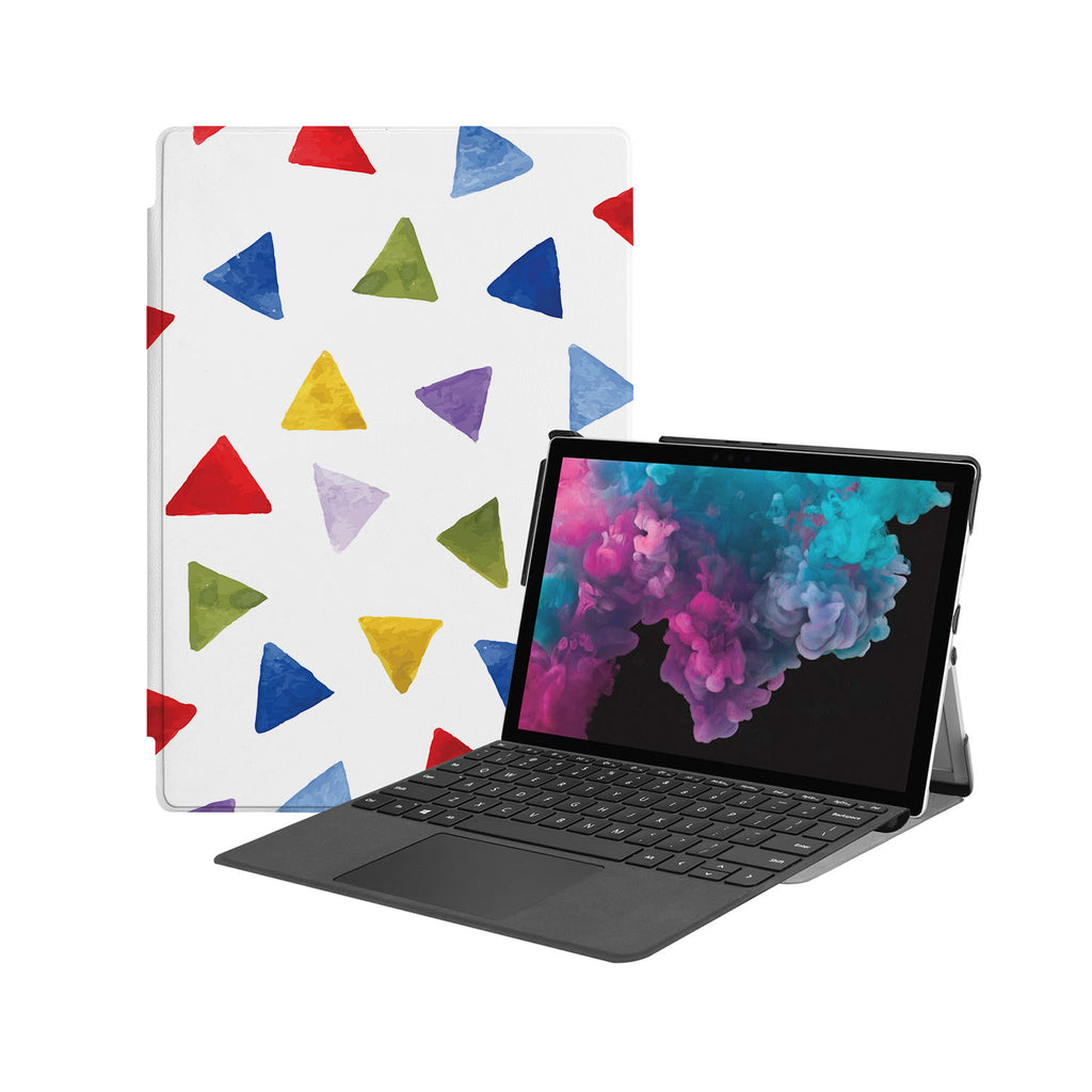 the Hero Image of Personalized Microsoft Surface Pro and Go Case with Geometry Pattern design