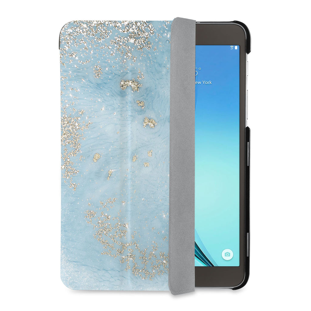auto on off function of Personalized Samsung Galaxy Tab Case with Marble Gold design - swap