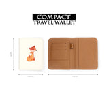 compact size of personalized RFID blocking passport travel wallet with Autumn Treasure design