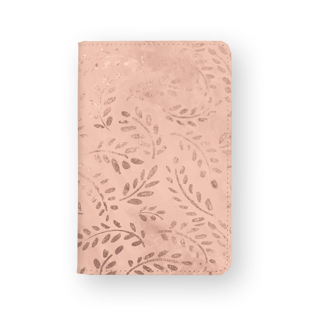 front view of personalized RFID blocking passport travel wallet with Magical Textured Pattern design