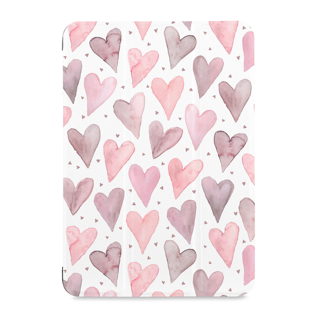 the front view of Personalized Samsung Galaxy Tab Case with Love design