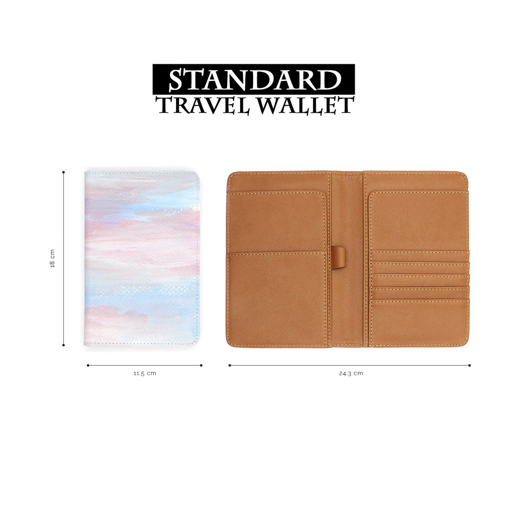 standard size of personalized RFID blocking passport travel wallet with Swatch Papers 2 design
