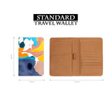 standard size of personalized RFID blocking passport travel wallet with Artistic Textures 1 design