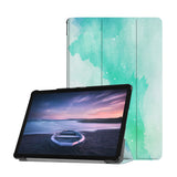 Personalized Samsung Galaxy Tab Case with Abstract Watercolor Splash design provides screen protection during transit