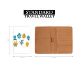 standard size of personalized RFID blocking passport travel wallet with Cut Monsters design