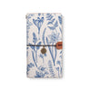 the front top view of midori style traveler's notebook with Flower design