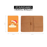 standard size of personalized RFID blocking passport travel wallet with Cute Cat design