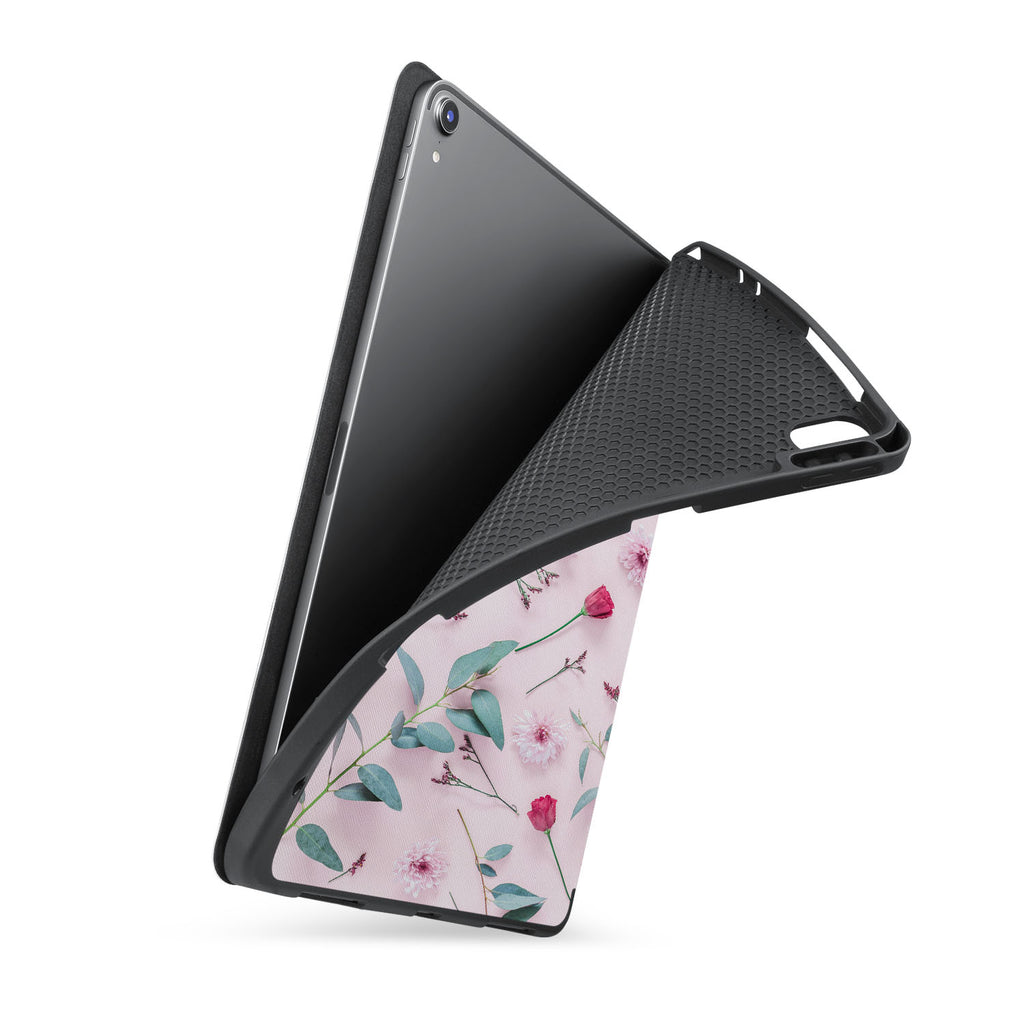 soft tpu back case with personalized iPad case with Flat Flower 2 design
