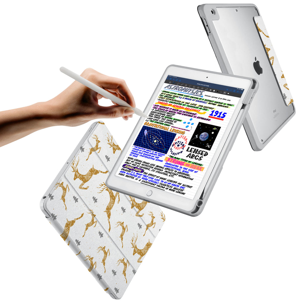 Vista Case iPad Premium Case with Christmas Design has trifold folio style designed for best tablet protection with the Magnetic flap to keep the folio closed.