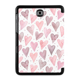 the back view of Personalized Samsung Galaxy Tab Case with Love design