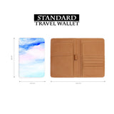 standard size of personalized RFID blocking passport travel wallet with Swatch Papers design