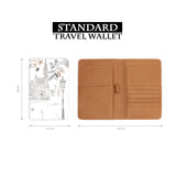 standard size of personalized RFID blocking passport travel wallet with Love So Beautiful design