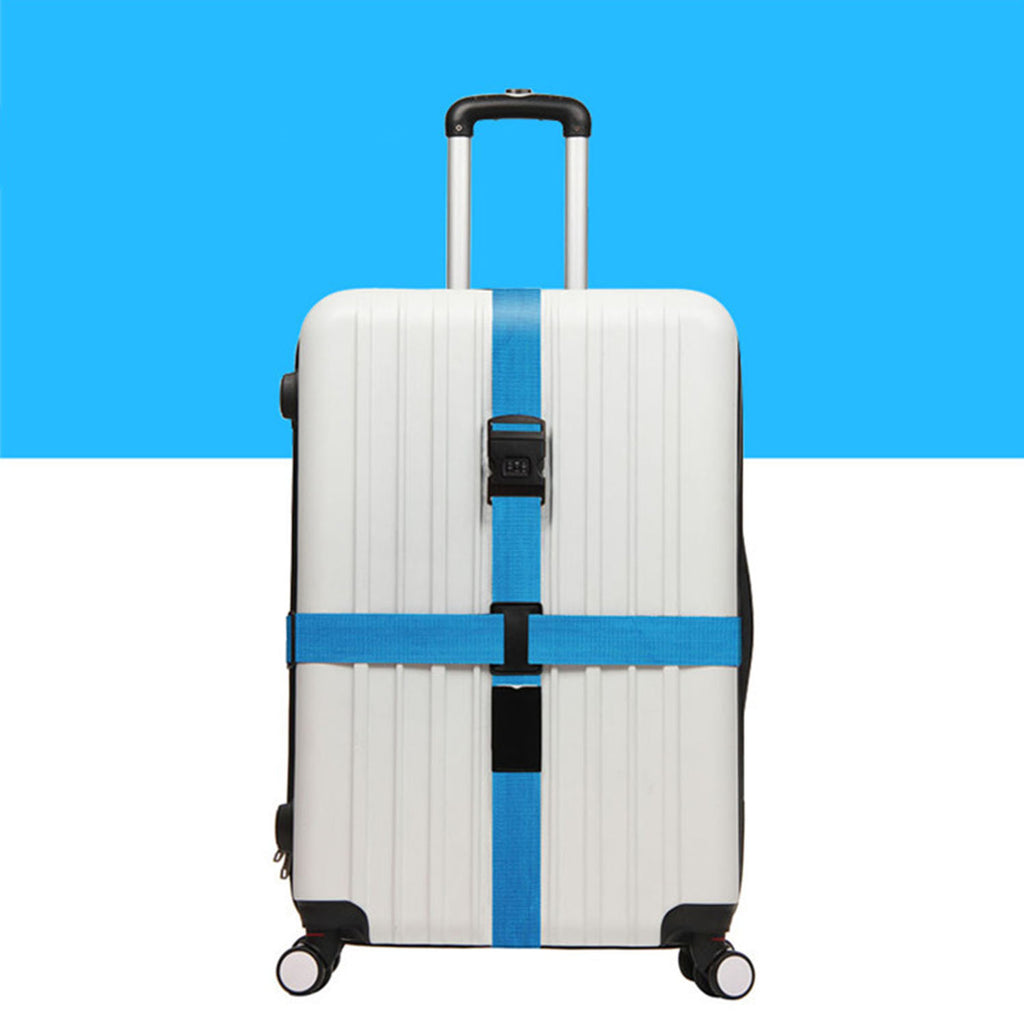 Luggage Crossed Strap - Blue