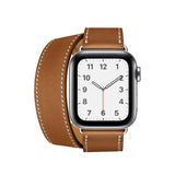 Double Tour Genuine Leather Band for Apple Watch - Fauve