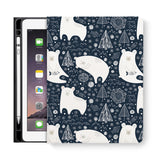 frontview of personalized iPad folio case with 3 design