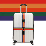 Luggage Crossed Strap - Rainbow