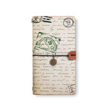 the front top view of midori style traveler's notebook with 1 design